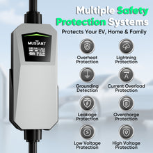 Load image into Gallery viewer, MUSTART Level 2 SAE J1772 EV Charger | 40A | NEMA 14-50 | 240V | 21FT | With Display