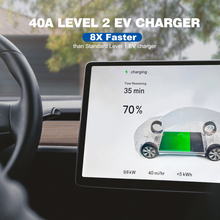 Load image into Gallery viewer, MUSTART Level 2 EV Charger | 15/25/40 Amp Adjustable | NEMA 14-50 | 240V | 25FT