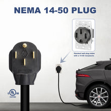 Load image into Gallery viewer, MUSTART Level 2 EV Charger | 15/25/40 Amp Adjustable | NEMA 14-50 | 240V | 25FT
