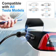 Load image into Gallery viewer, MUSTART Level 2 TESLA EV Charging Station |16A/25A/32A/40A/48A Amp Adjustable | Hardwired | 23FT
