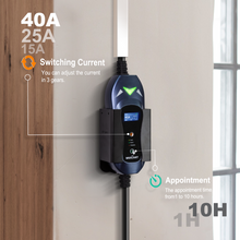 Load image into Gallery viewer, MUSTART Level 2 EV Charger | 15/25/40 Amp Adjustable | NEMA 14-50 | 240V | 25FT
