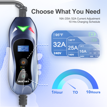 Load image into Gallery viewer, MUSTART Level 2 EV Charger | 15/25/32 Amp Adjustable | NEMA 14-50 | 240V | 25FT
