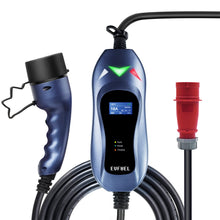 Load image into Gallery viewer, EVFUEL - Type 2 Portable EV Charger | 11KW | CEE 3 Phase | 380V | 16A | 5M | EV Charging Station |  EVSE IEC 62196-2 | CE &amp; TUV
