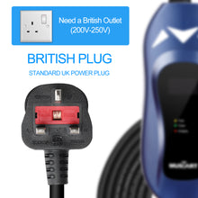 Load image into Gallery viewer, EVFUEL - Type 2 EV Charger | 10A | UK 3 pin Plug | 240V | 2.4KW | 5 Meters | Portable
