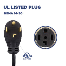 Load image into Gallery viewer, MUSTART - Level 2 EV Charger | 25A | NEMA 14-30 | 240V | 6KW | 25FT | Portable | Outdoor Use
