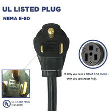 Load image into Gallery viewer, MUSTART - Level 2 EV Charger | 40A | NEMA 6-50 | 240V | 9.6KW | 25FT | Portable | Outdoor Use
