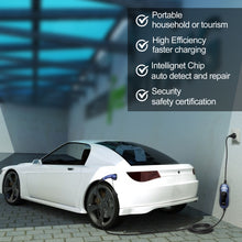Load image into Gallery viewer, EVFUEL - Type 2 EV Charger | 16A | EU 2 pin Plug | 250V | 4KW | 5 Meters | Portable
